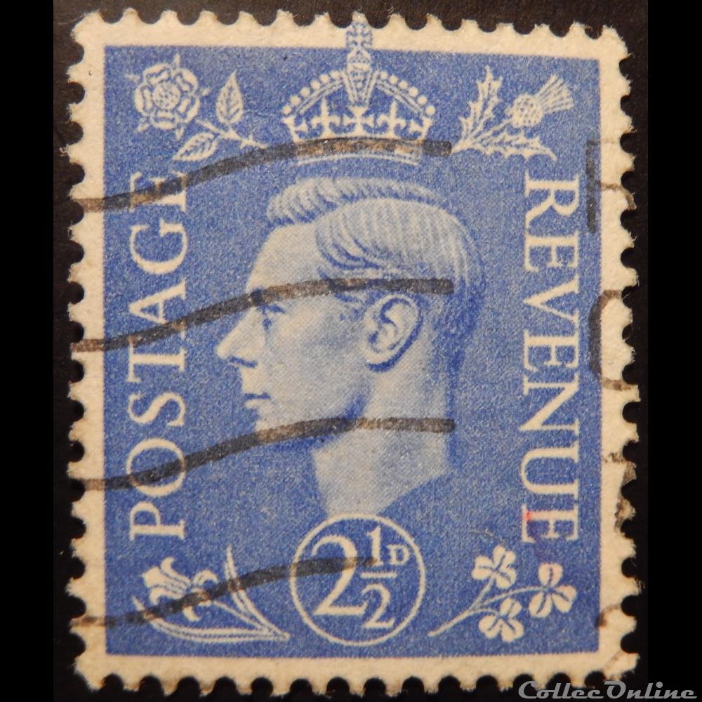 timbre europe royaume uni 00213 roi georges vi 2 1 2d de 1937