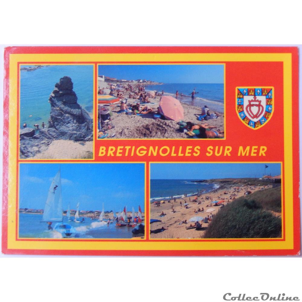 CP de Vendée, Brétignolles sur Mer carte postale france pay la loire cp de vendee bretignolles sur mer