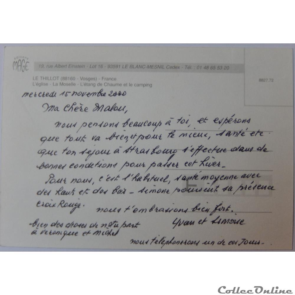 CP des Vosges, Le Thillot carte postale france lorraine cp des vosges le thillot