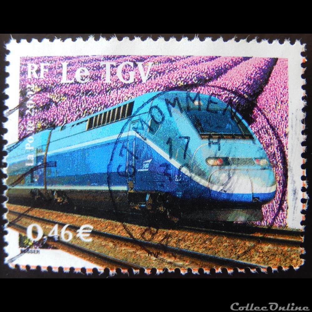 timbre france 03475 transports le tgv 0 46