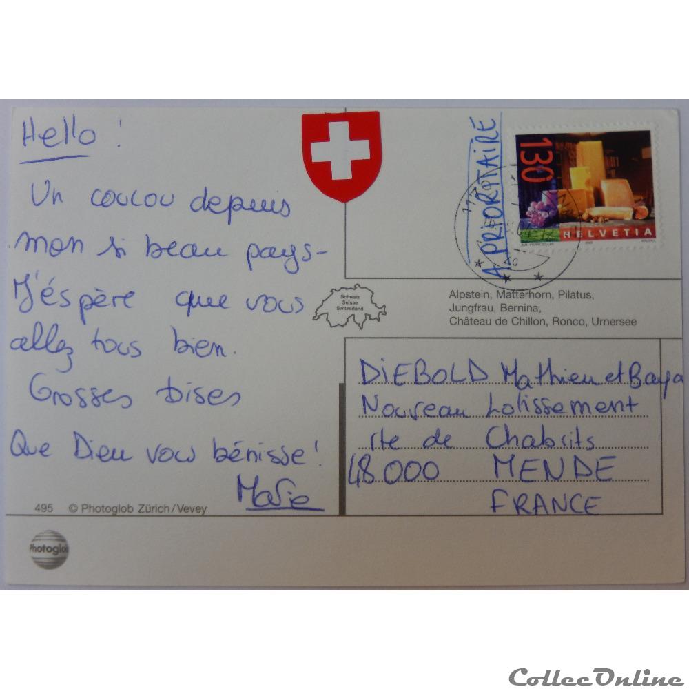 carte postale europe pay la loire cp de suisse