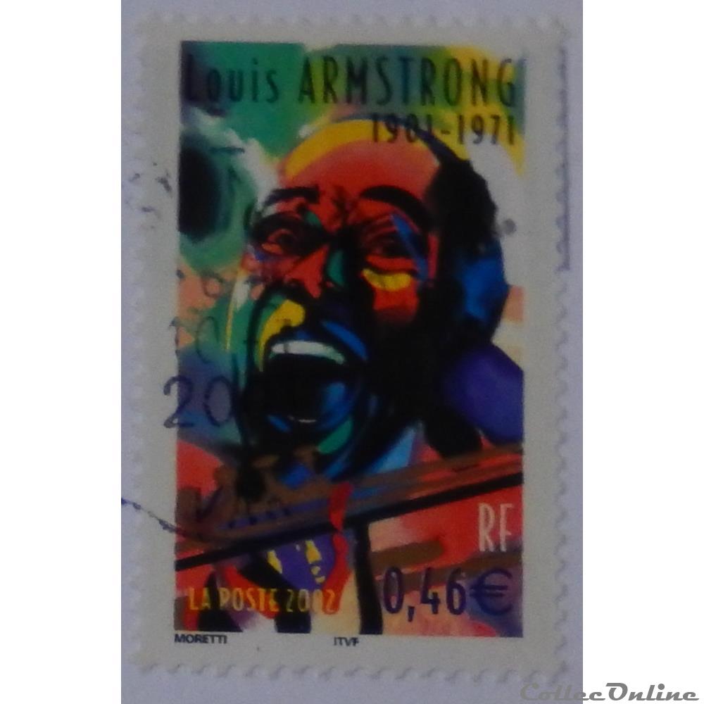 03500 Louis Armstrong 1901-1971 0.46€ de 2002 timbre france 03500 louis armstrong 1901 1971 0 46 de 2002
