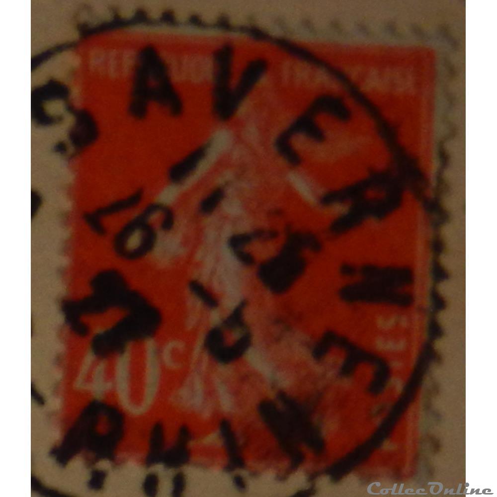 00194 Semeuse camée 2ème série 40c vermillon de 1926 5 timbre france 00194 semeuse camee 2eme serie 40c vermillon de 1926