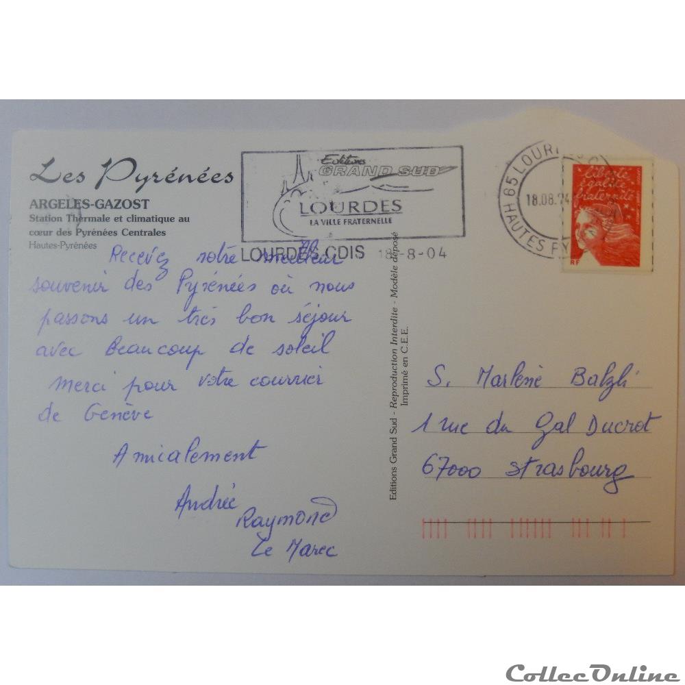 carte postale france midi cp des hautes pyrenees argeles gazost
