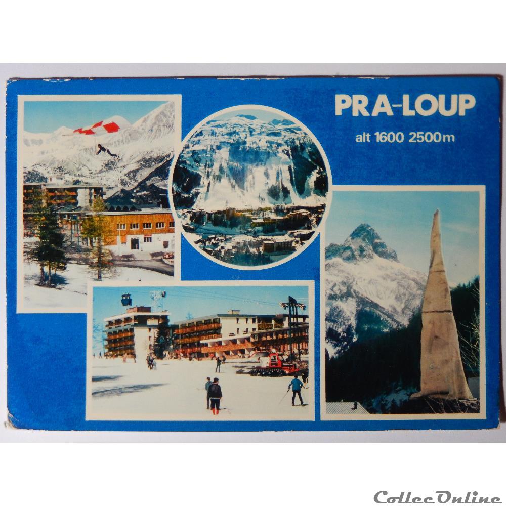 CP des Alpes de Haute-Provence, Pra-Loup carte postale france cote azur cp des alpes de haute provence pra loup