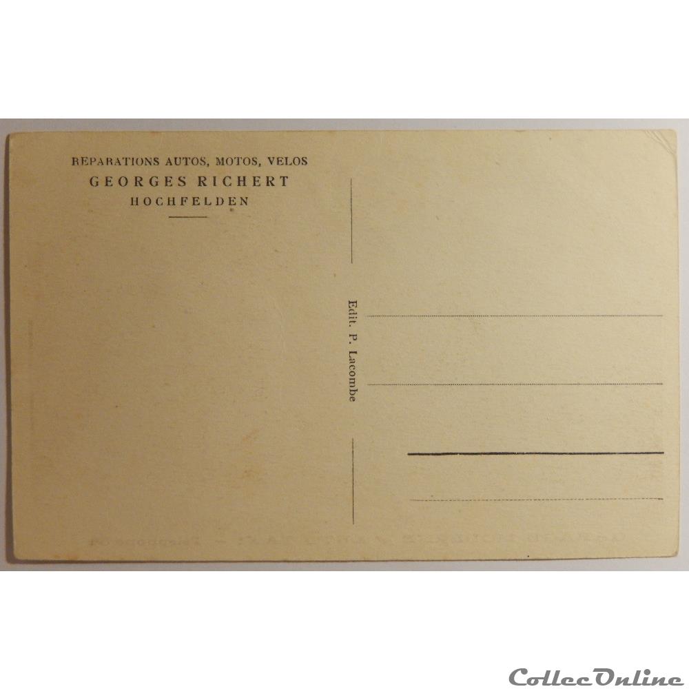 carte postale france alsace cpa de hochfelden garage moderne g richert bas rhin