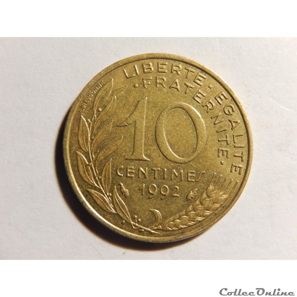 10 centimes Marianne 1992 monnaie france moderne 10 centimes marianne 1992