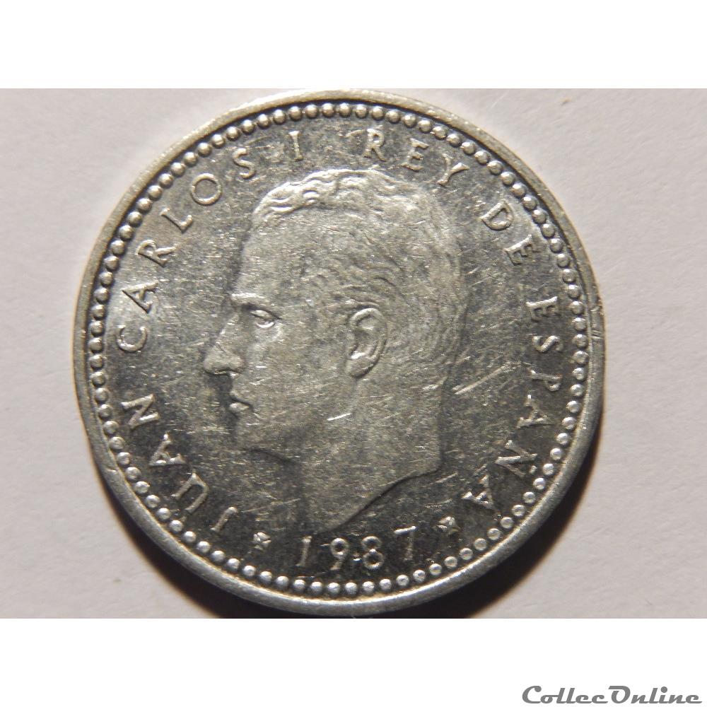 monnaie monde espagne 1 peseta de 1987