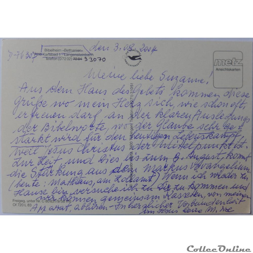 CP d'Allemagne, Bade-Wurtemberg, Karlsbad carte postale europe bretagne cp allemagne bade wurtemberg karlsbad