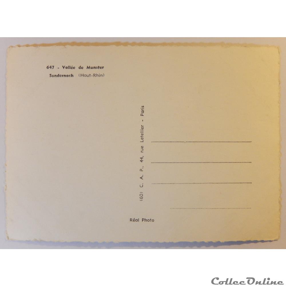 carte postale france alsace cpa de sondernach haut rhin