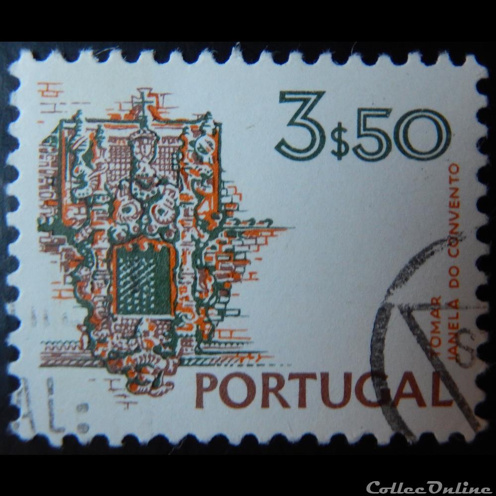 Portugal 01194 couvent du Christ Tomar 3$50 de 1973 timbre europe portugal 01194 couvent du christ tomar 3 50 de 1973
