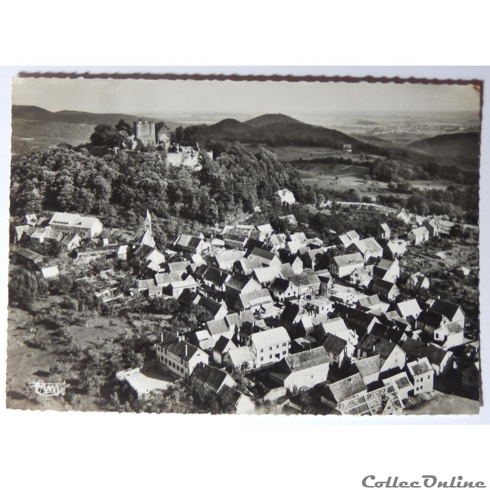 carte postale france alsace cpa de lichtenberg vue aerienne bas rhin