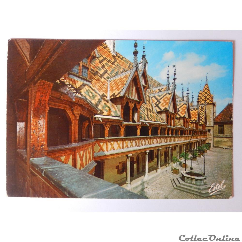 CP de Côte d'or, Beaune, la cour d'honneur de l'Hôtel-Dieu carte postale france bourgogne cp de cote or beaune la cour honneur de hotel dieu