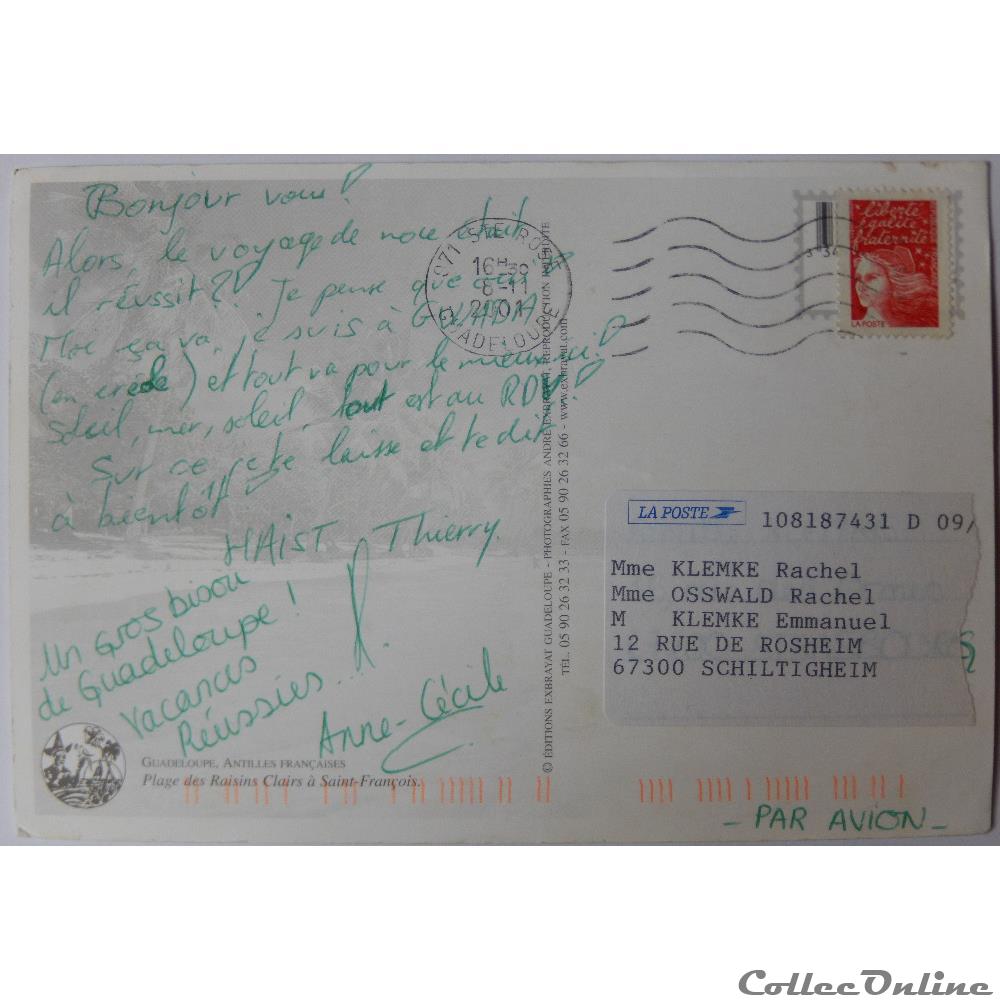 CP de Guadeloupe, Saint-François carte postale france outre mer cp de guadeloupe saint francois