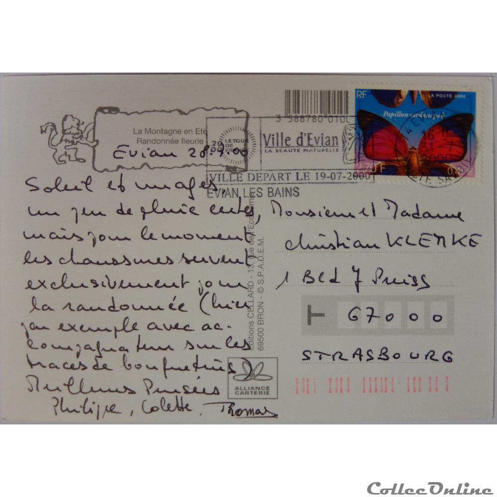 carte postale europe alsace cp flore