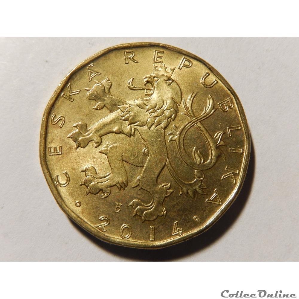R. Tchèque, 20 korun de 2014 2 monnaie monde republique r tcheque 20 korun de 2014