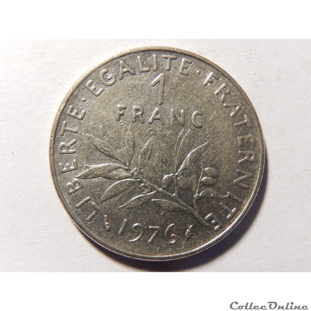 1 franc semeuse 1976 monnaie france moderne 1 franc semeuse 1976
