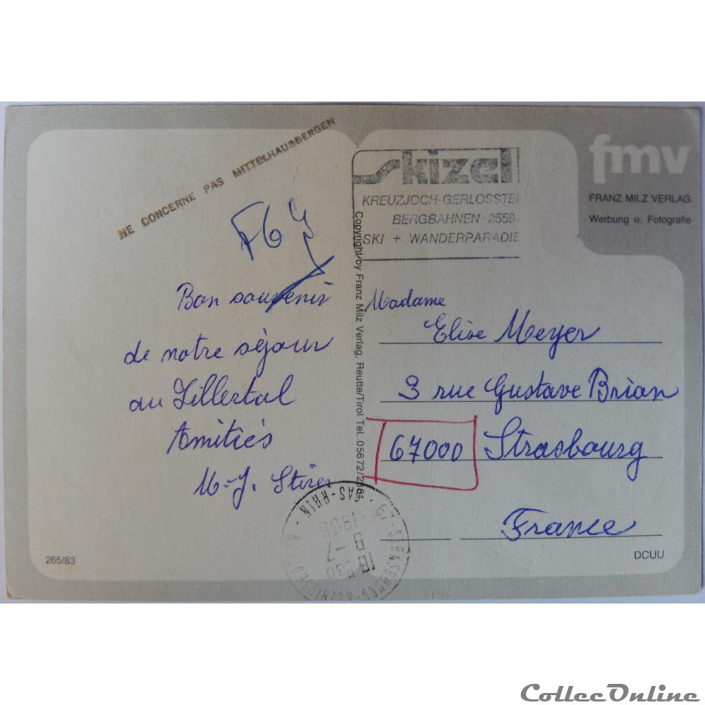 CP d'Autriche, Tirol, Zell am Ziller carte postale europe ile de france cp autriche tirol zell am ziller