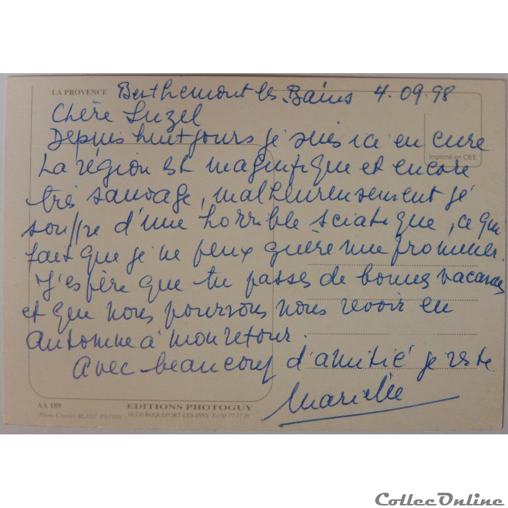 CP Provence, fontaine fleurie carte postale france cote d azur cp provence fontaine fleurie