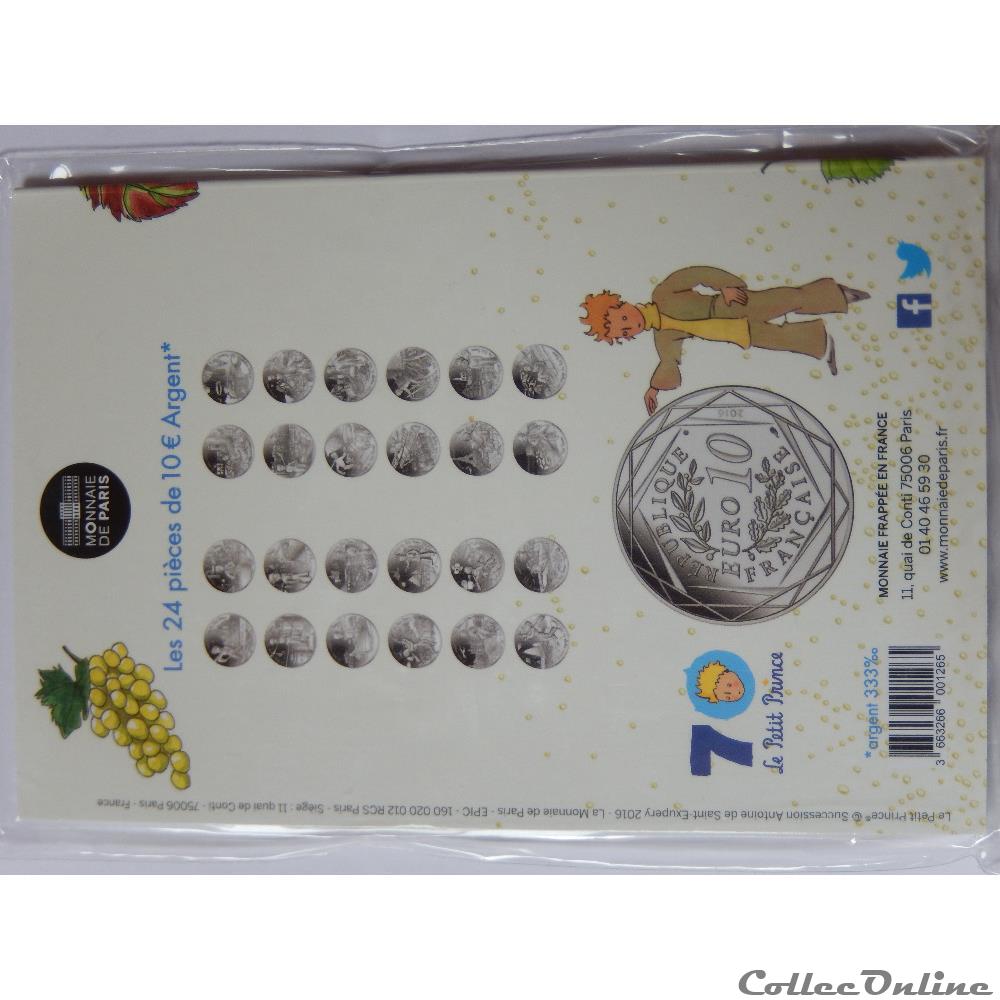 monnaie france moderne 10 euros le beau voyage du petit prince fait les vendanges
