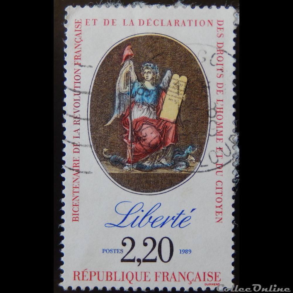 02573 Liberté 2F20 timbre france 02573 liberte 2f20