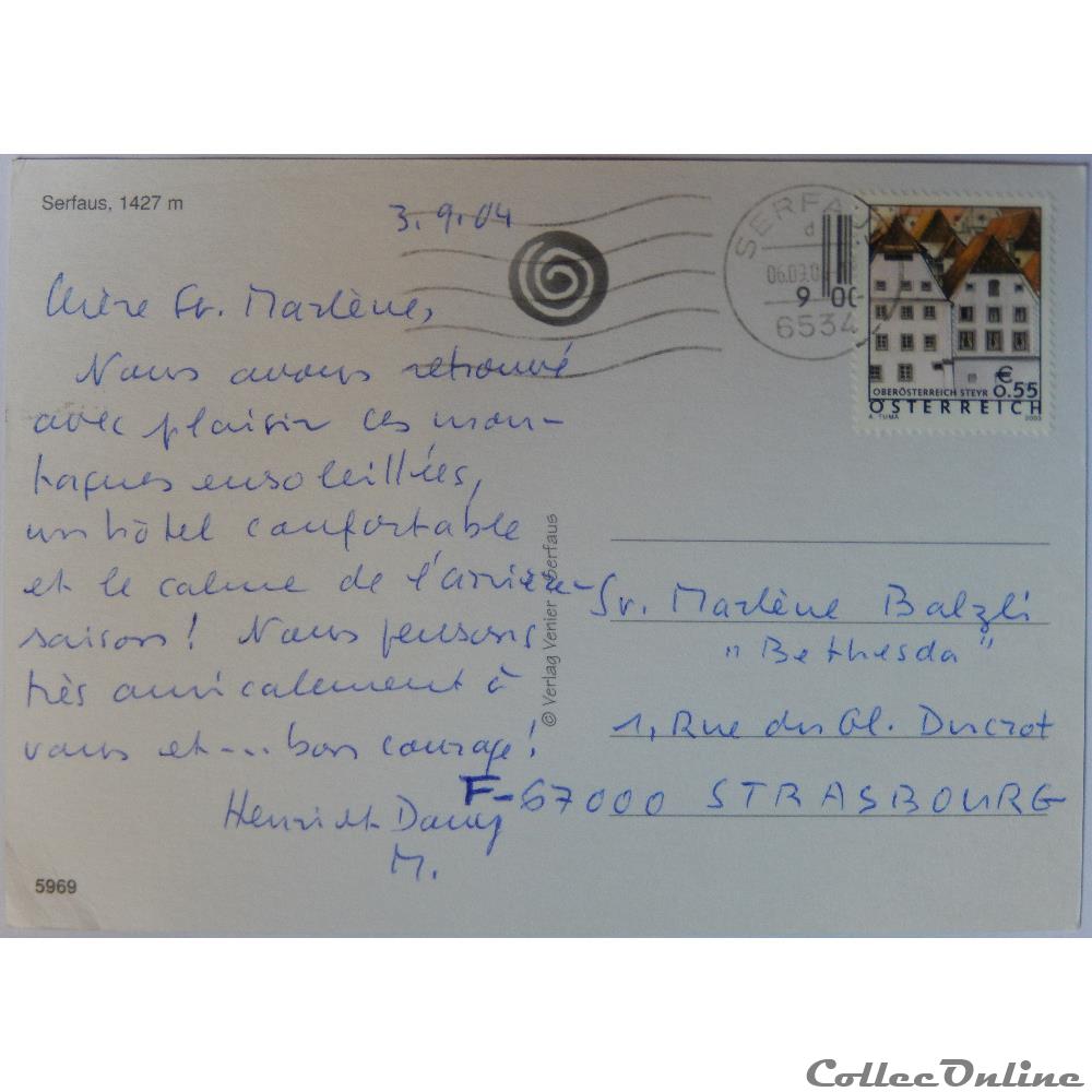 CP d'Autriche, Tirol, Serfaus carte postale europe midi pyrenee cp autriche tirol serfaus
