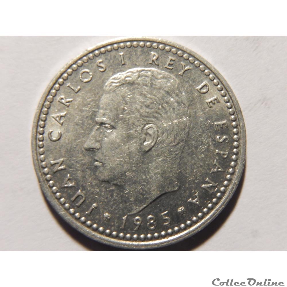 Espagne, 1 peseta de 1985 2 monnaie monde espagne 1 peseta de 1985
