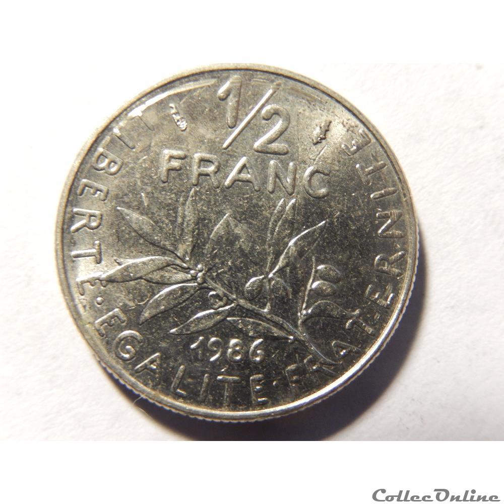 50 centimes Semeuse 1986 monnaie france moderne 50 centimes semeuse 1986