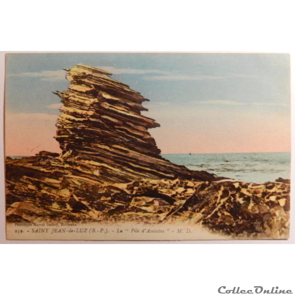 carte postale france aquitaine cpa des pyrenees atlantiques saint jean de luz