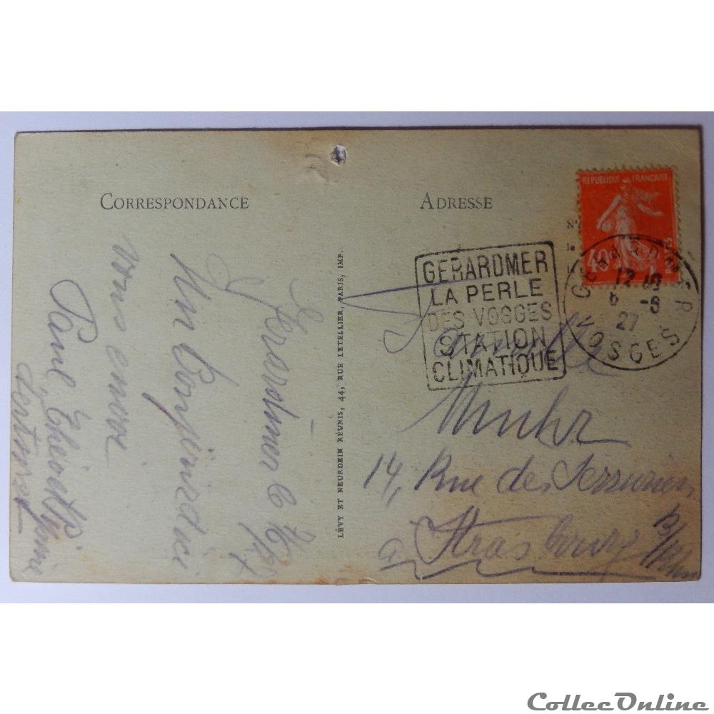carte postale france lorraine cpa des vosges gerardmer panorama