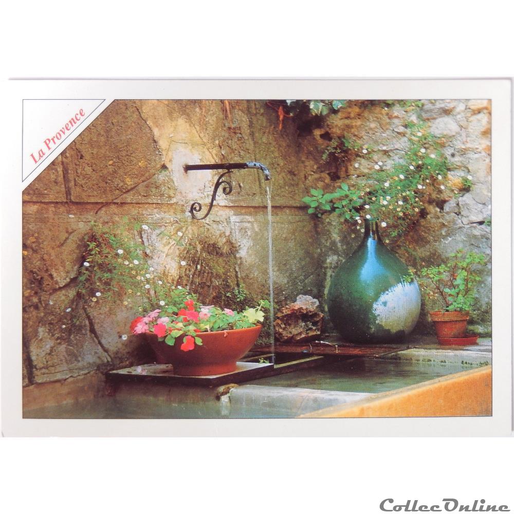 CP Provence, fontaine fleurie carte postale france cote d azur cp provence fontaine fleurie