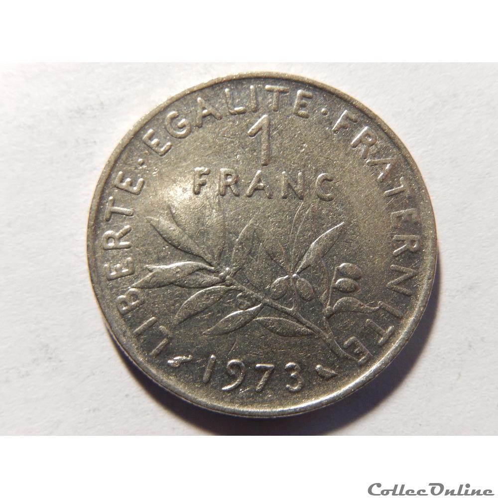1 franc semeuse 1973 monnaie france moderne 1 franc semeuse 1973