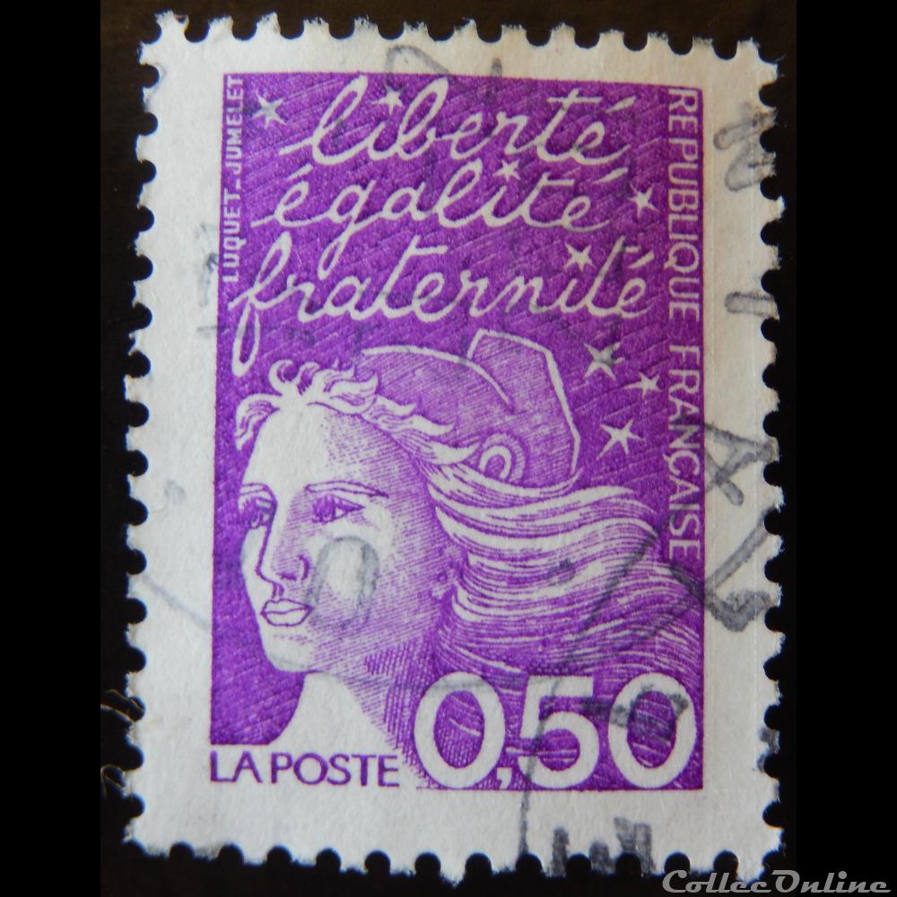 03088 Marianne de Luquet 0 F 50 violet-rouge 4 timbre france 03088 marianne de luquet 0 f 50 violet rouge