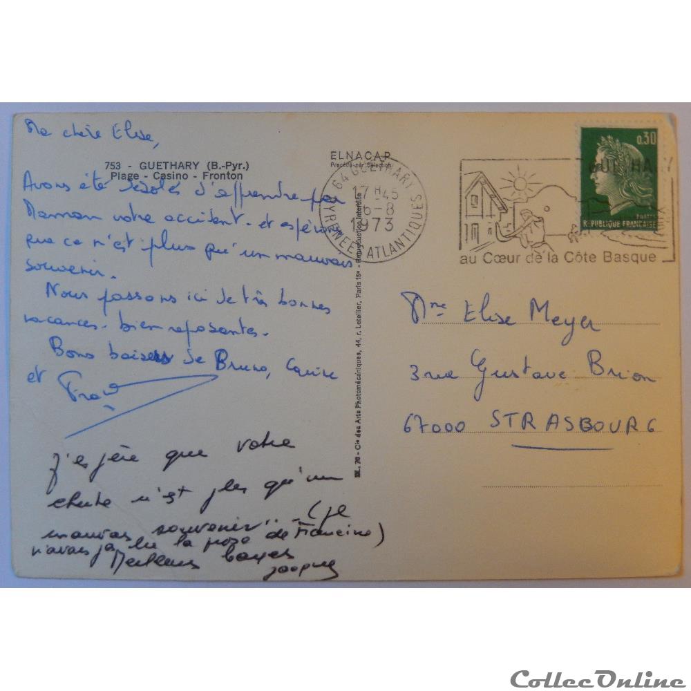 CPA des Pyrénées-Atlantiques, Guéthary carte postale france aquitaine cpa des pyrenees atlantiques guethary