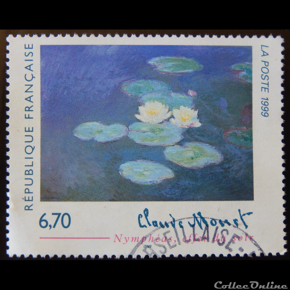 timbre france 03247 claude monet 1840 1926 nympheas effet du soir 6f70
