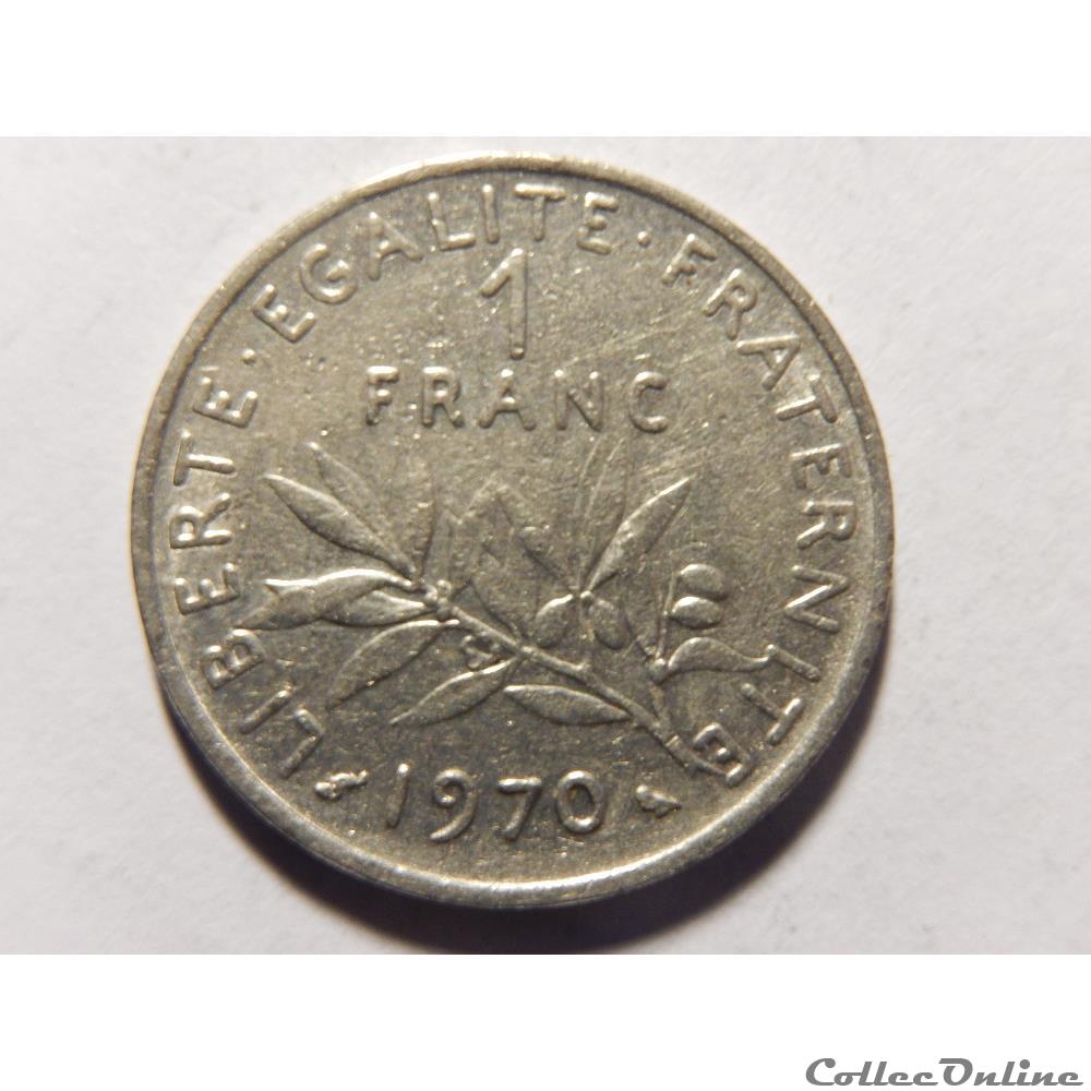 1 franc semeuse 1970  Monnaies  Monde  France  Cinquième République