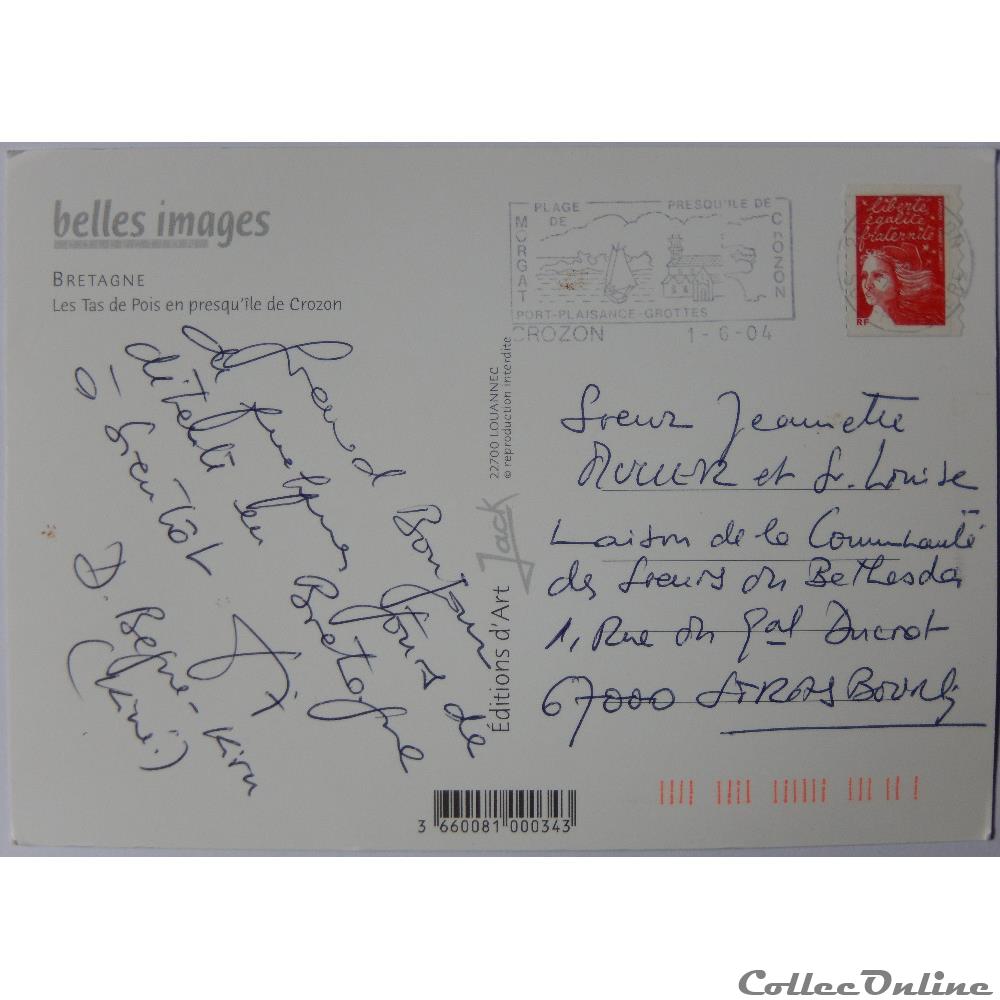 CP du Finistère, Presqu'île de Crozon carte postale france bretagne cp du finistere presqile de crozon