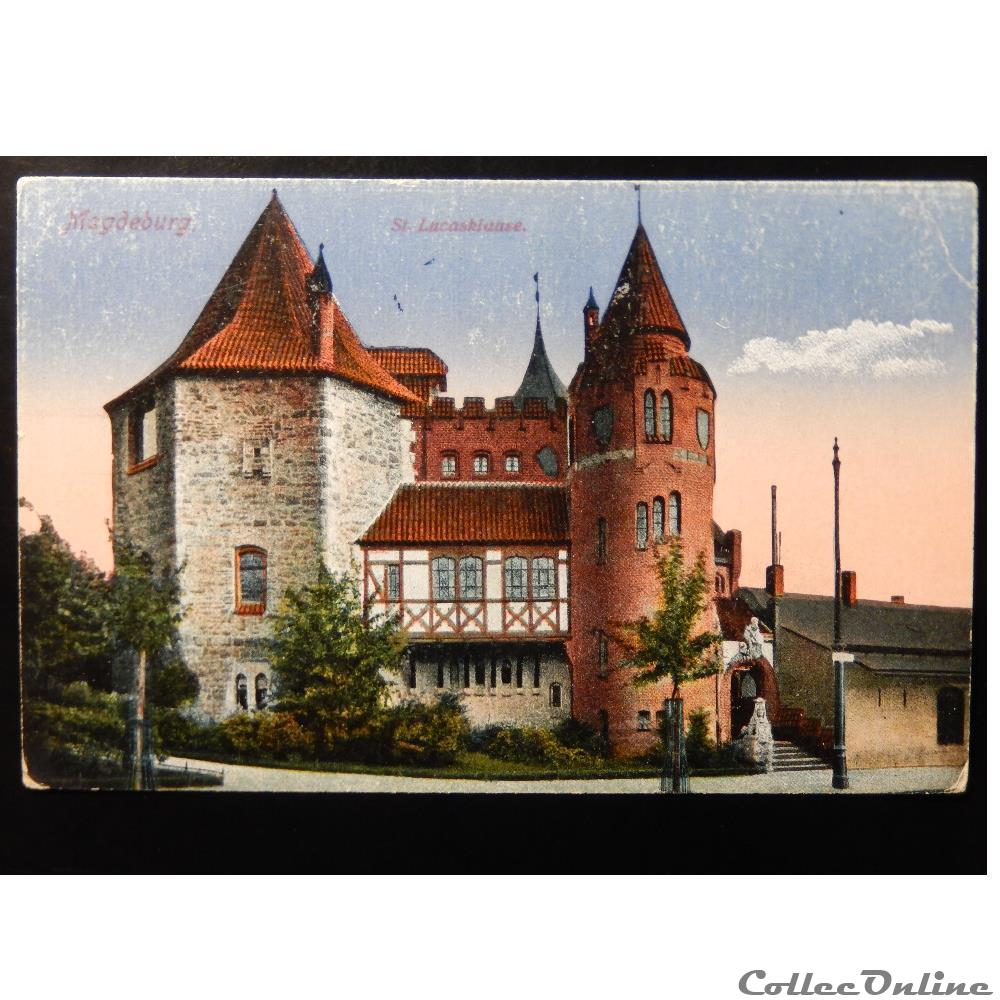 carte postale europe alsace cpa allemagne magdebourg