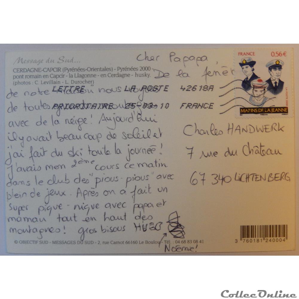 carte postale france midi cp des pyrenees orientales cerdagne capcir