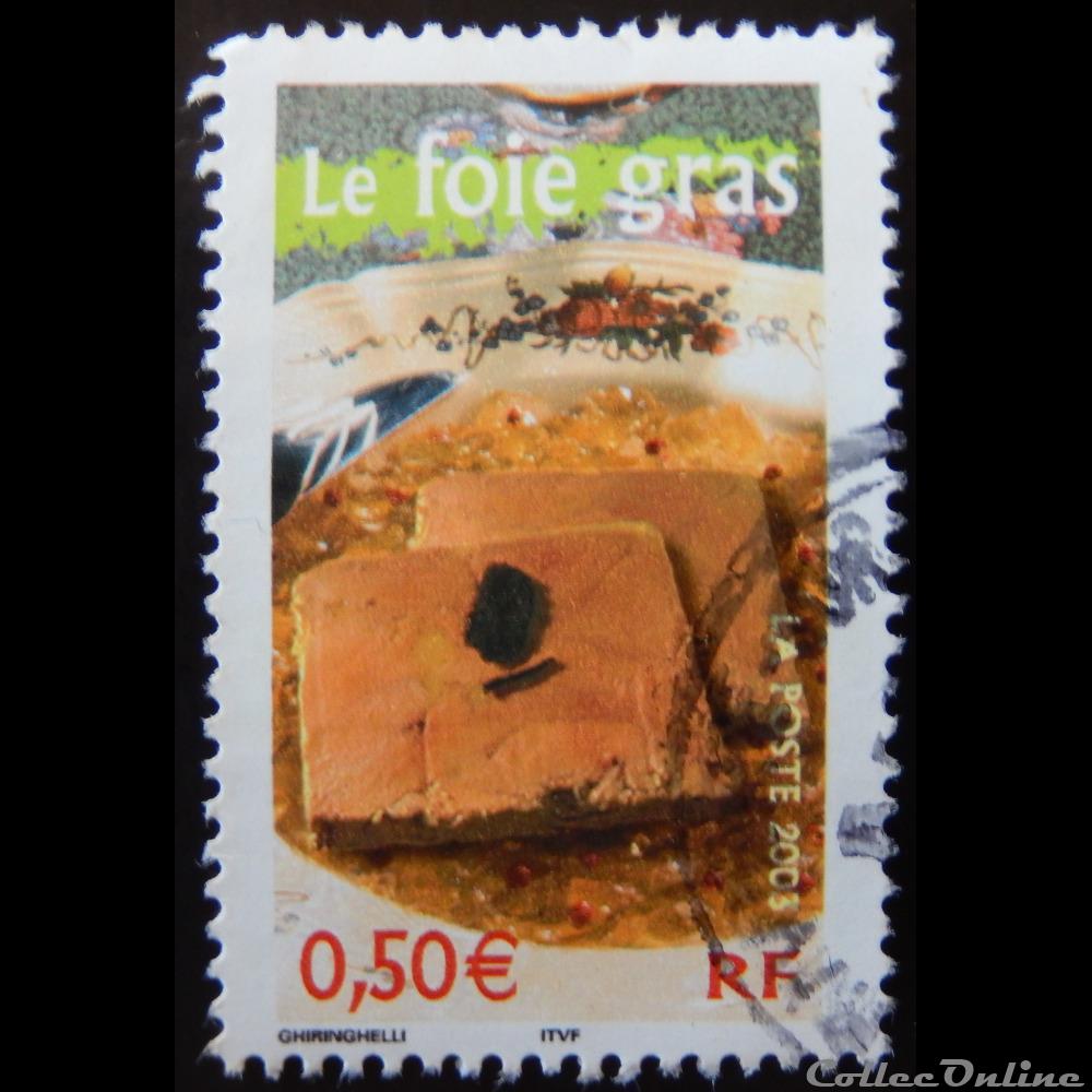 03563 La France à vivre Le foie gras 0.50€ timbre 03563 la france a vivre le foie gras 0 50