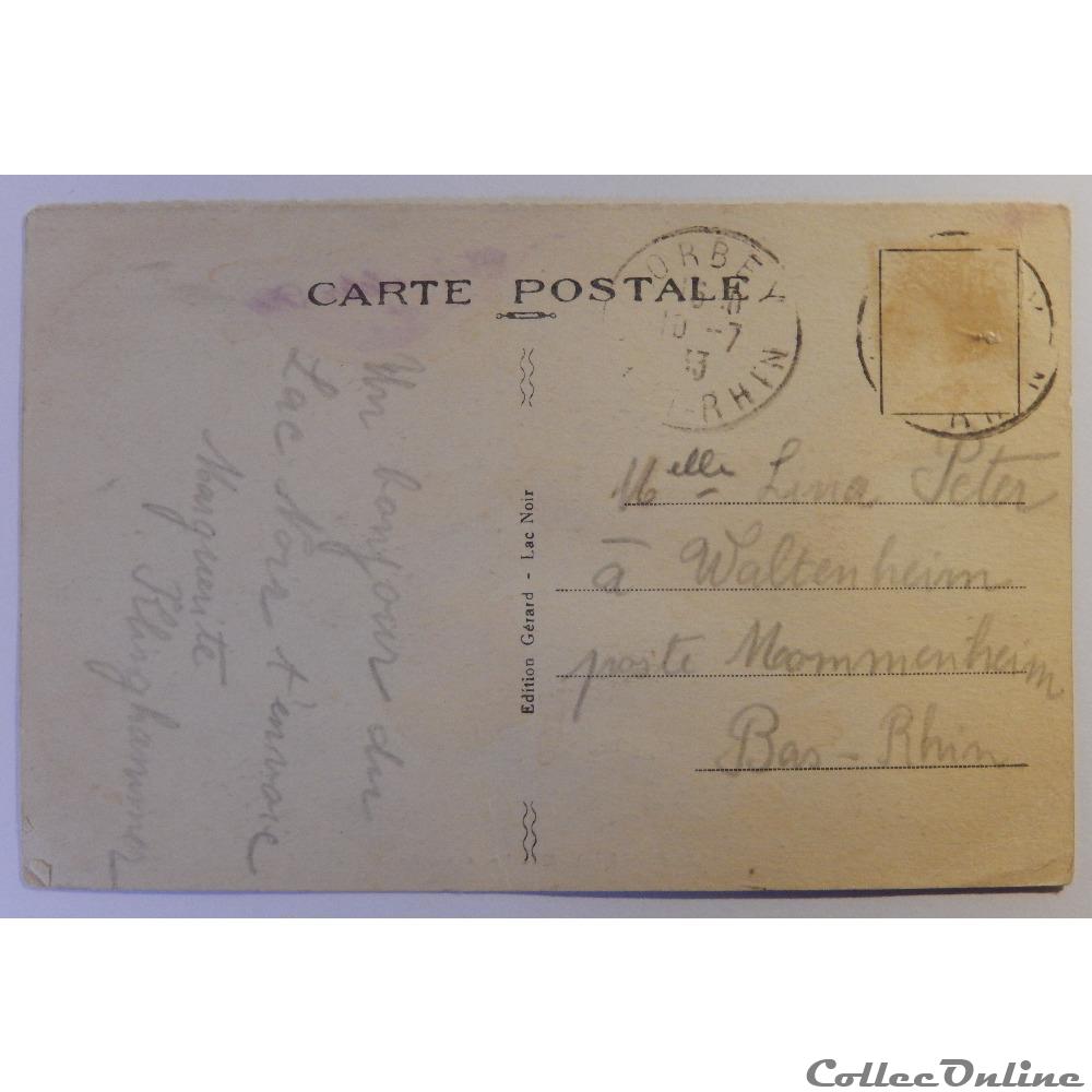 carte postale france alsace cpa du linge haut rhin