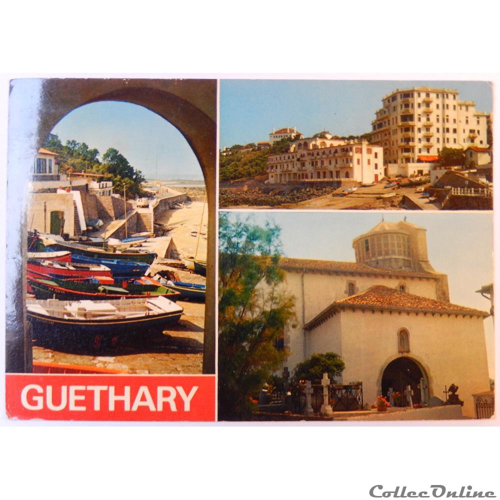 carte postale france aquitaine cp des pyrenees atlantiques guethary