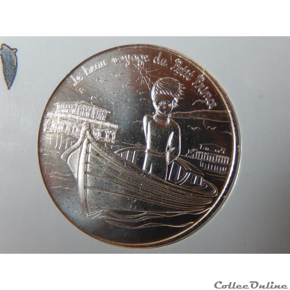 10 euros, le beau voyage du Petit Prince, navigue sur une pinasse monnaie france moderne 10 euros le beau voyage du petit prince navigue sur une pinasse