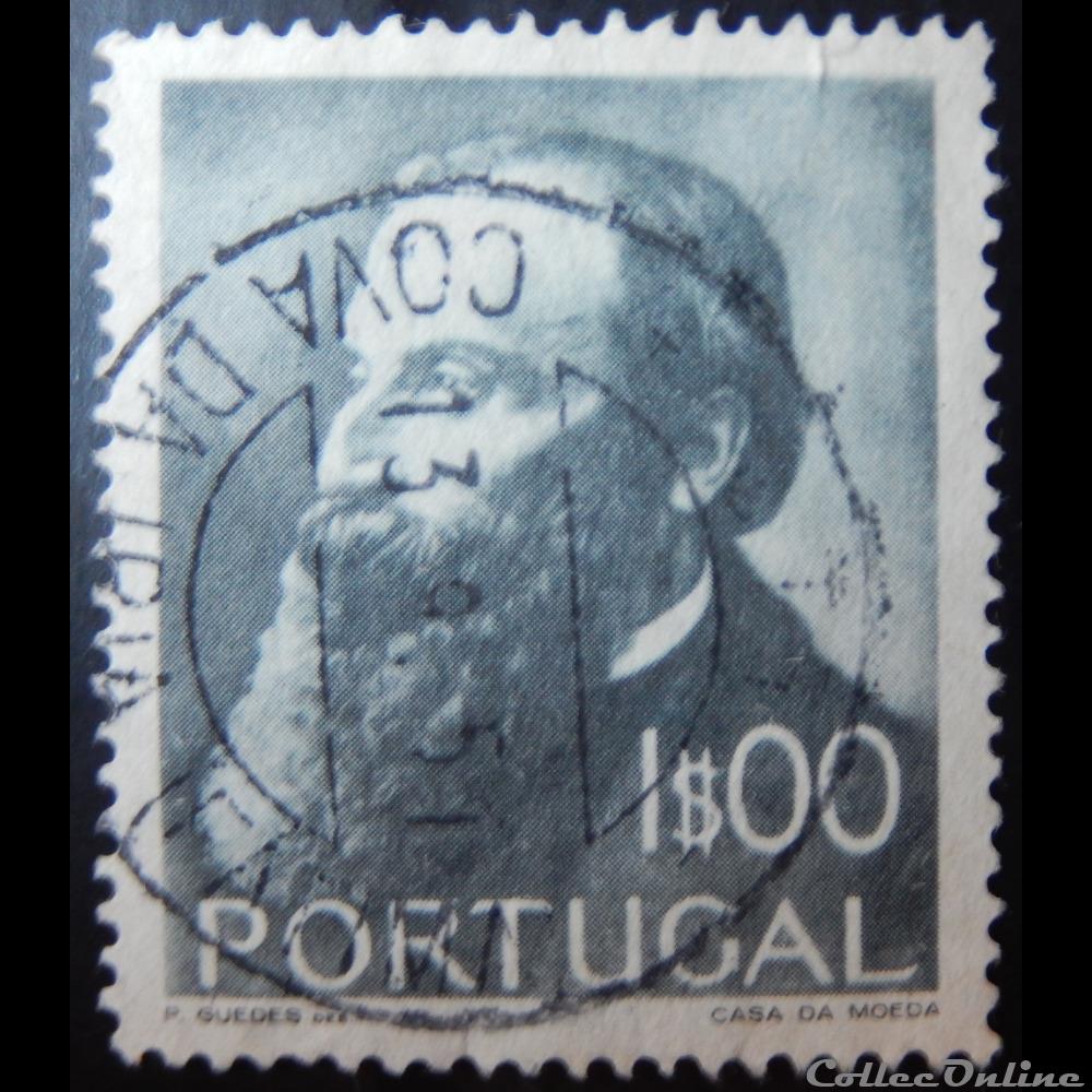 Portugal 00741 Manuel Guerra 1$00 de 1951 timbre europe portugal 00741 manuel guerra 1 00 de 1951
