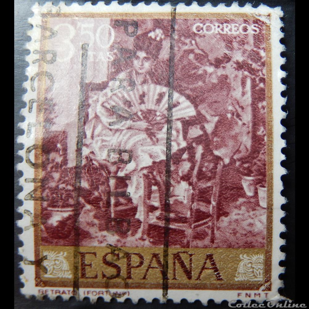 Espagne 01514 peinture de Mariano Fortuny 3.50Ptas de 1968 3 timbre europe espagne 01514 peinture de mariano fortuny 3 50ptas de 1968