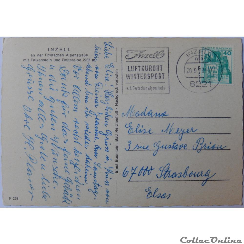 CP d'Allemagne, Bavière, Inzell carte postale europe poitou charente cp allemagne baviere inzell