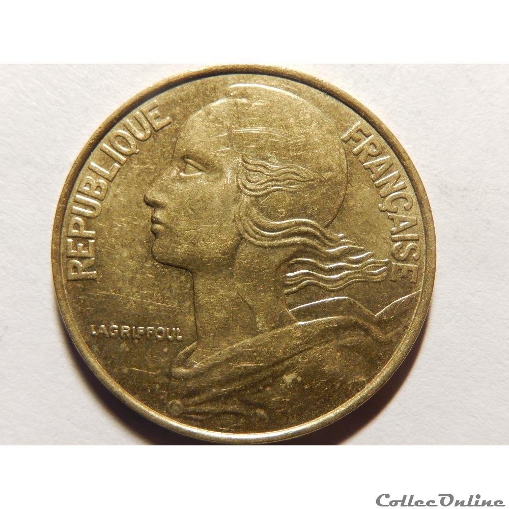 monnaie france moderne 20 centimes marianne 1994 abeille