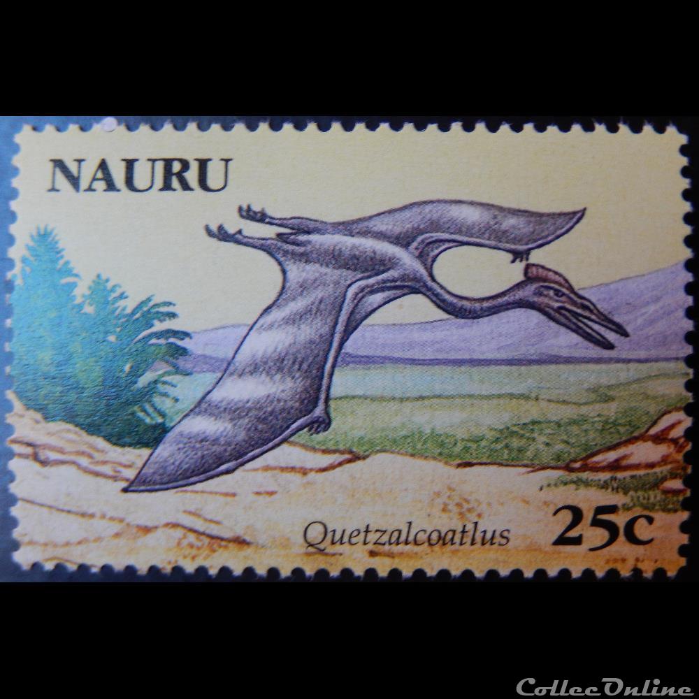 timbre oceanie nauru 00588 quetzalcoatlus 25c de 2006