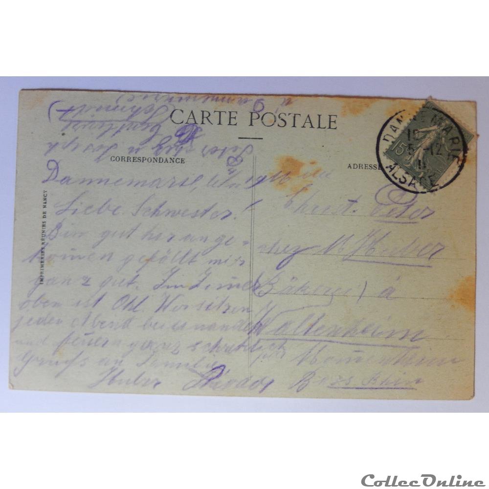 carte postale france alsace cpa de dannemarie haut rhin
