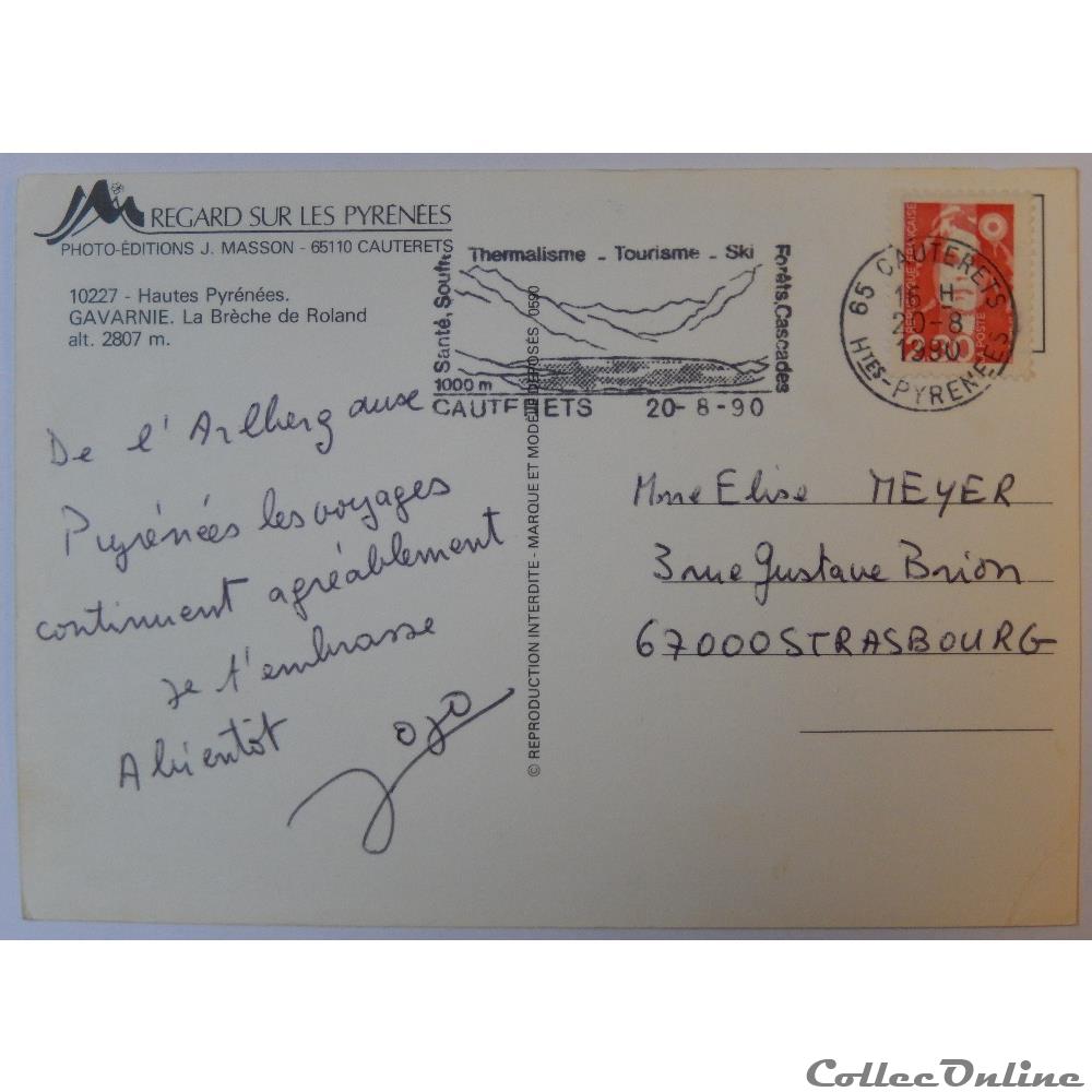 CP des Hautes-Pyrénées, Gavarnie carte postale france midi cp des hautes pyrenees gavarnie